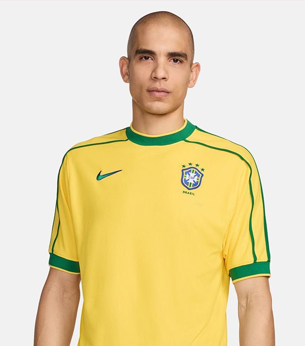 Nike Brazil 1998 Reissue Uniform Ronald（1998/00 Brazil Home