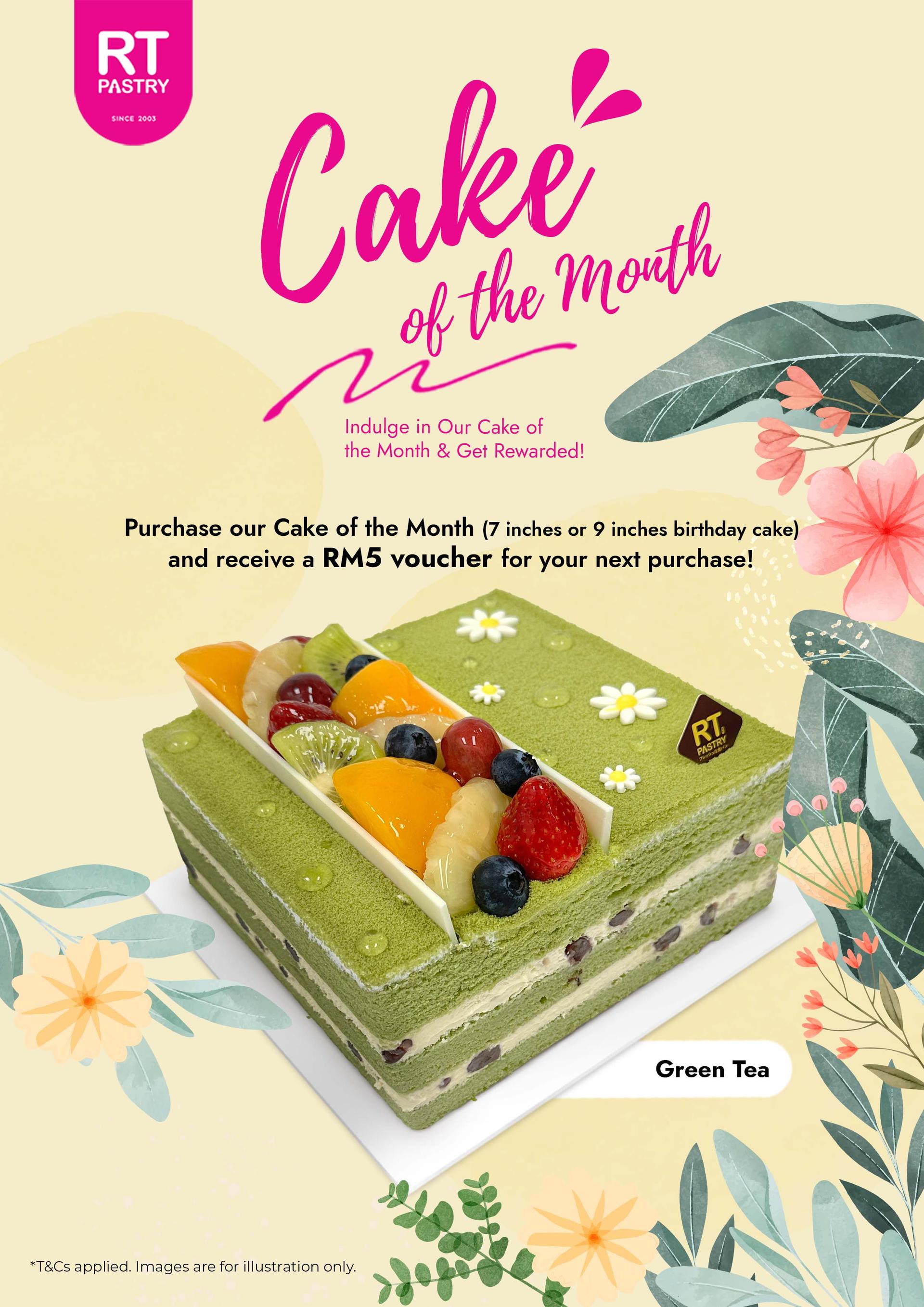 Cake of the month (May) - Green Tea