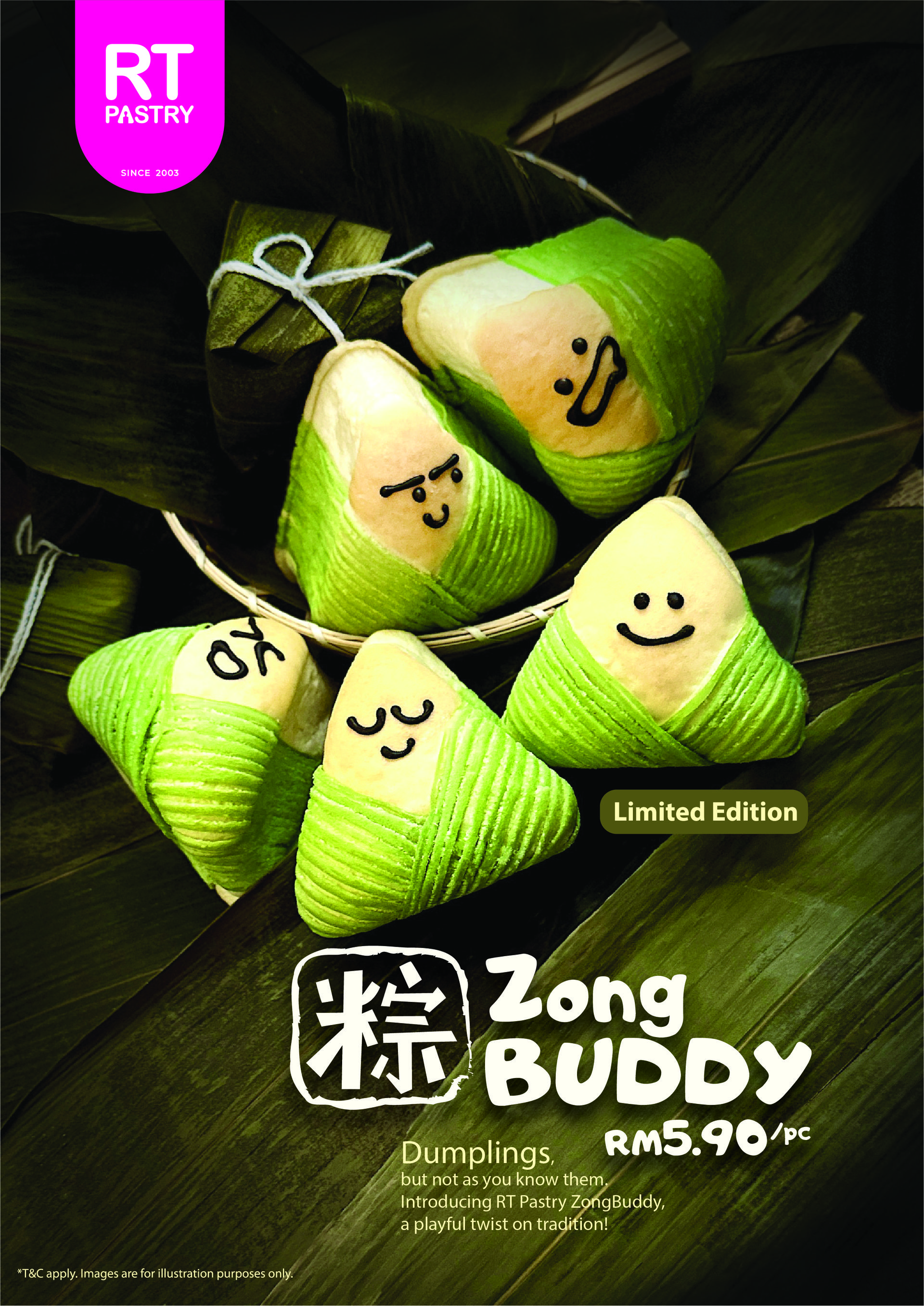 Purple glutinous rice bread - Zong Buddy