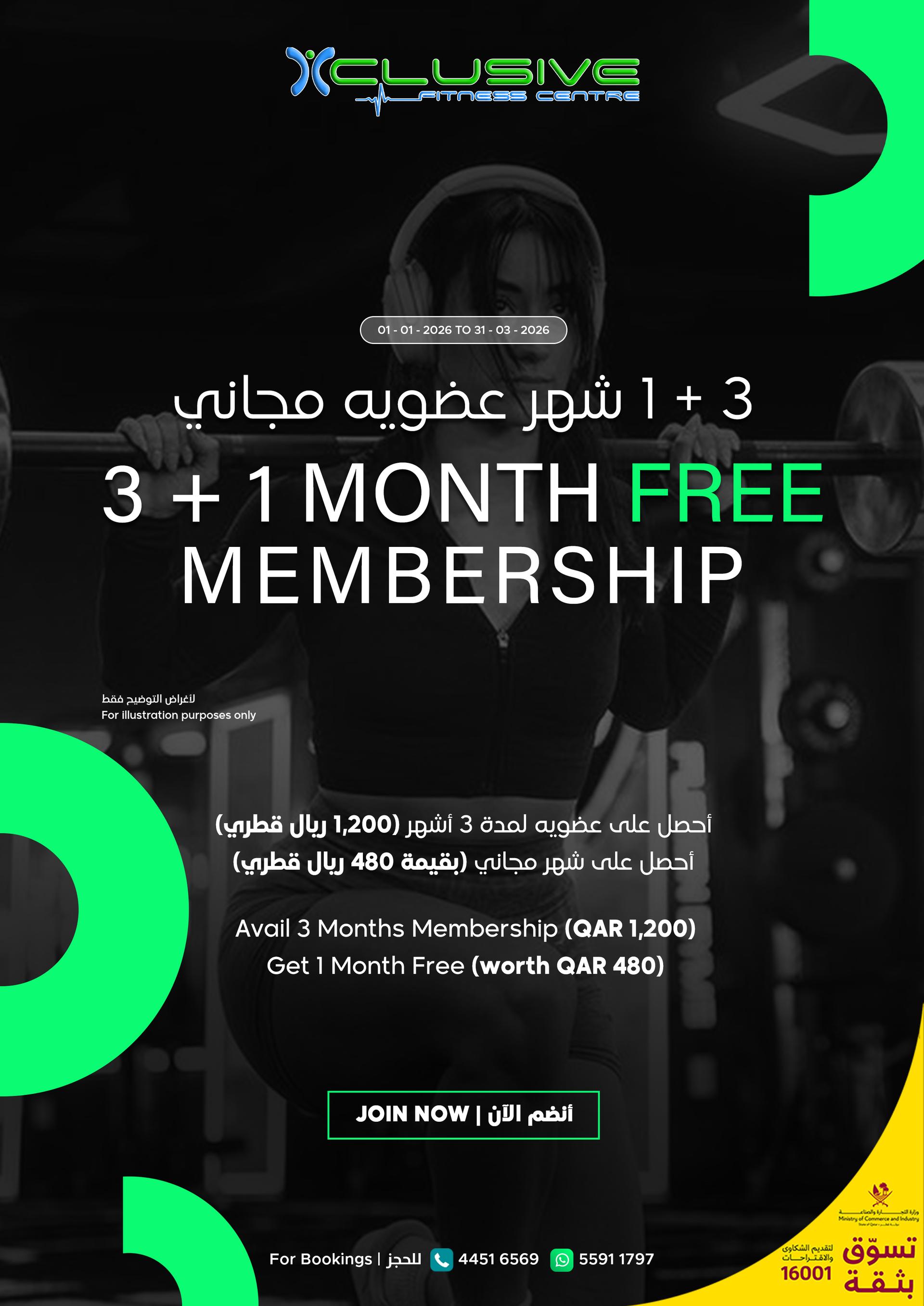 Xclusive - 3+1 MEMBERSHIP q1-2026