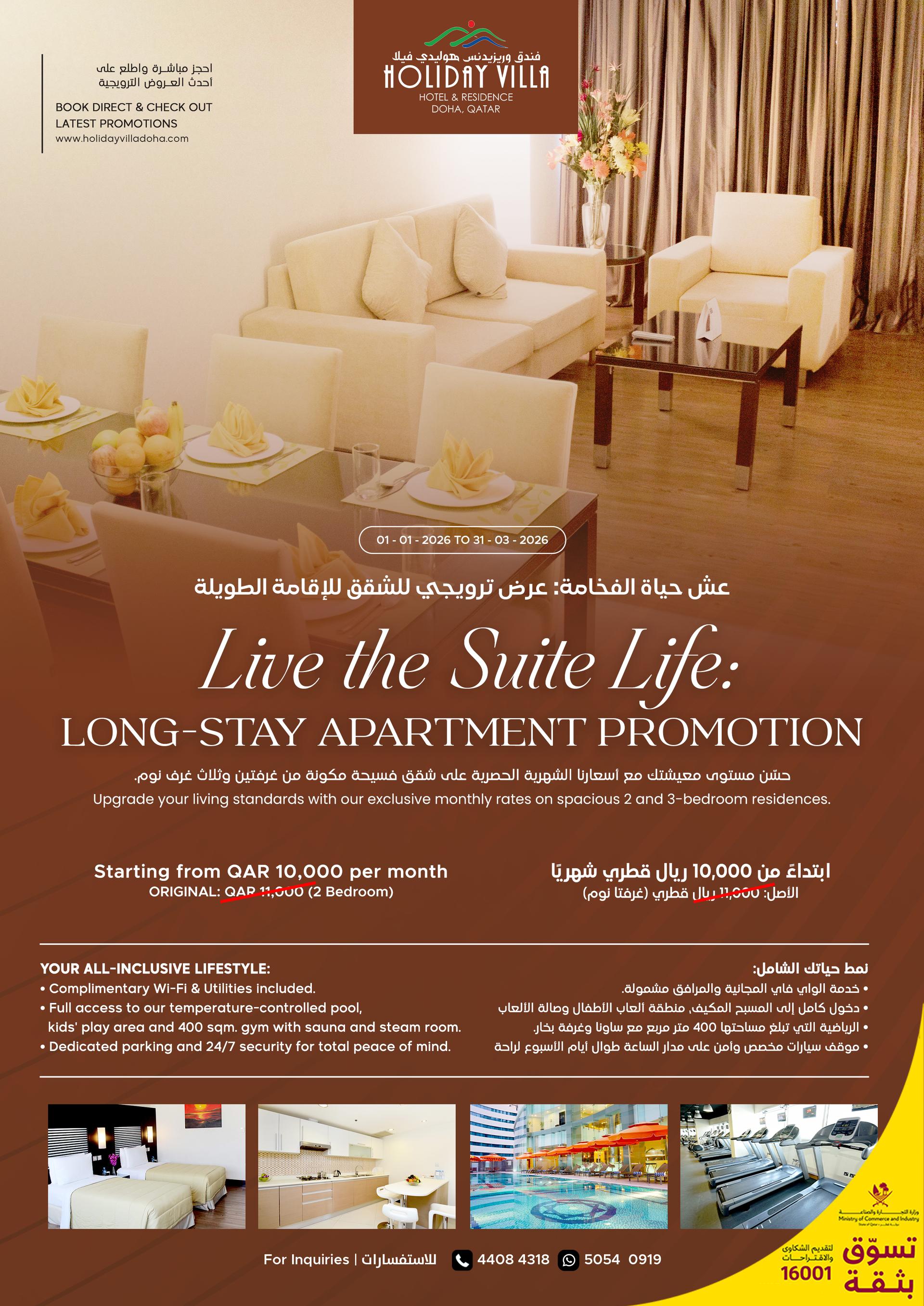 Apartment Long Stay Promo