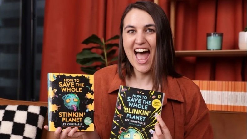 Image: 2025 ANU Young Alum of the Year Lee Constable has written two science books for children. Photo: Supplied.
