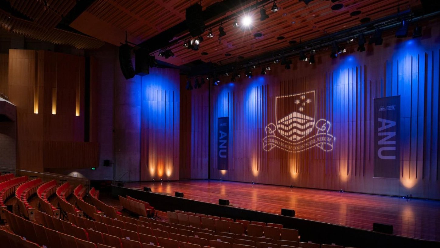 Register to hear three Nobel Laureates take stage in Llewellyn Hall (pictured)