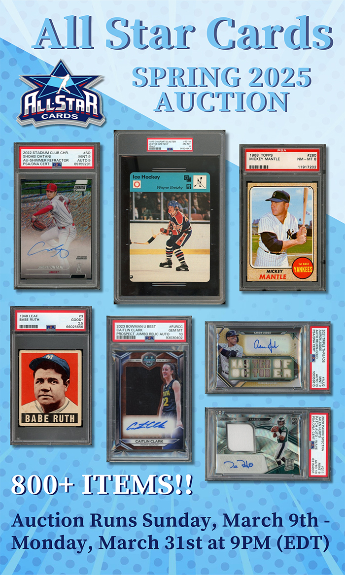ASC 800+ Lot Spring Auction Starts Today!