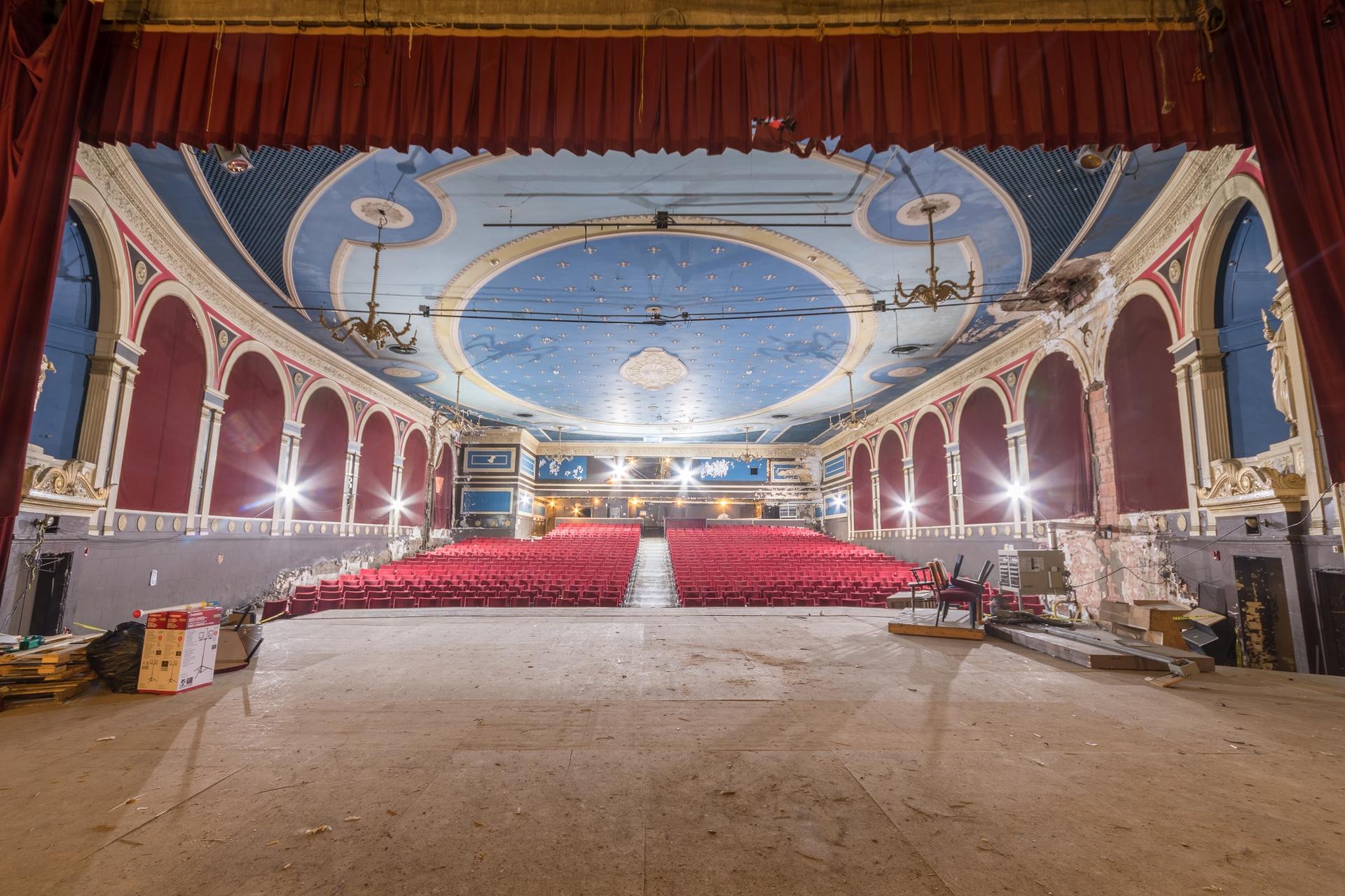 abandoned theatre interior