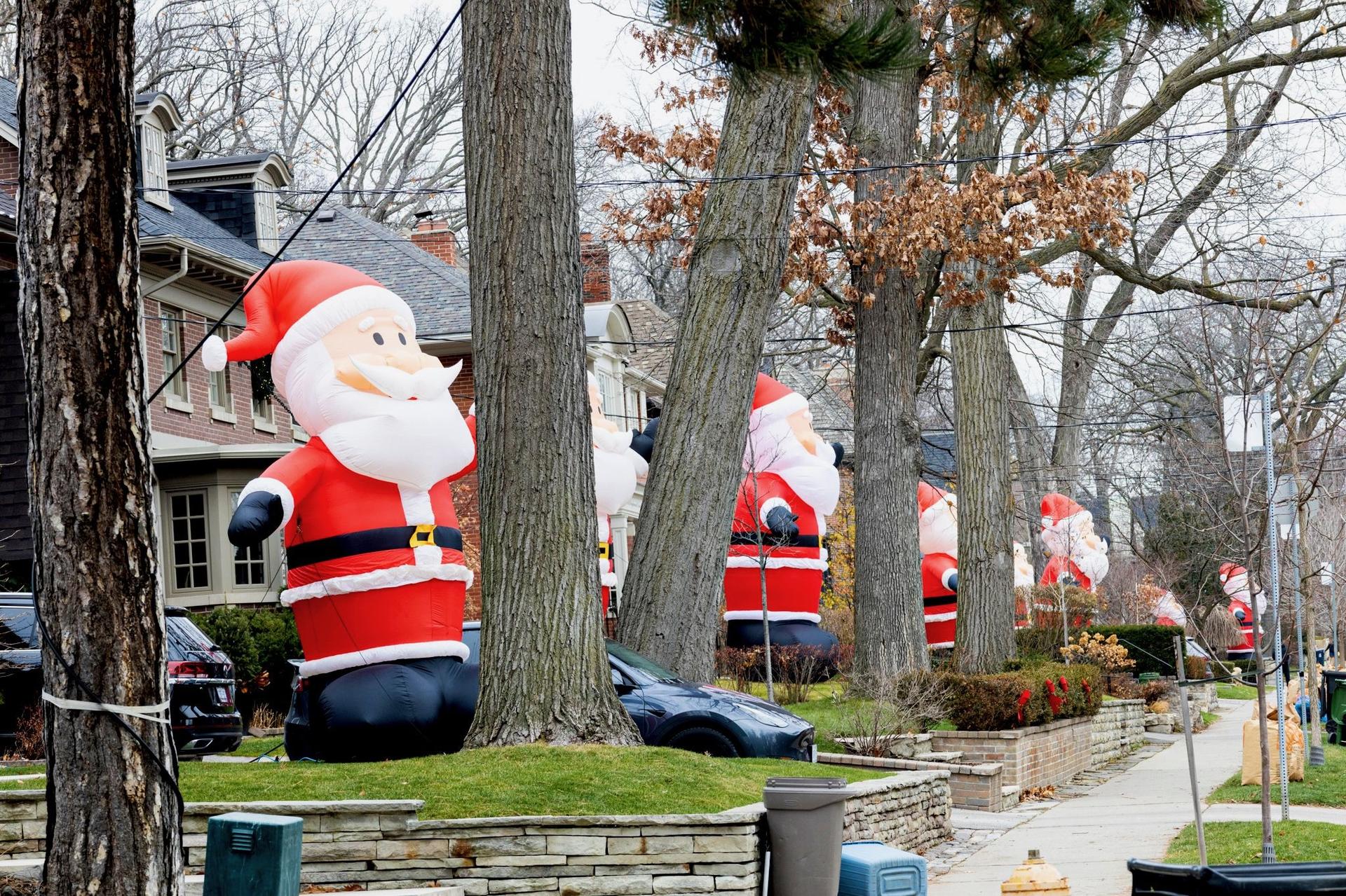 inflatable santas