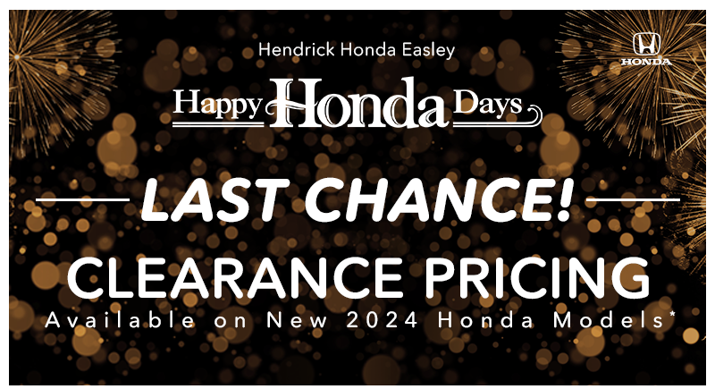 Clearance Pricing Available on New 2024 Honda Models*