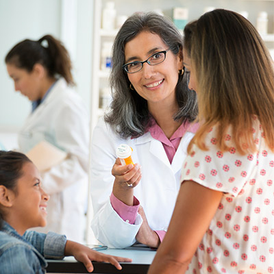 Doctor and child