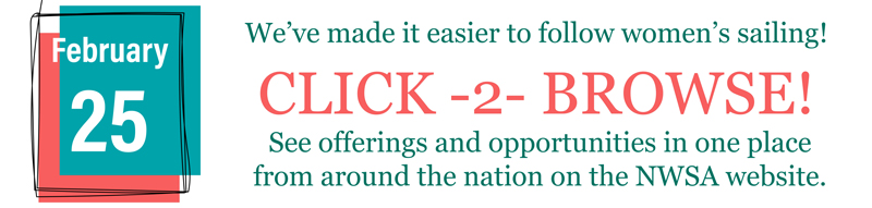 Click to browse women's sailing offerings and opportunities from around the nation on the NWSA website.