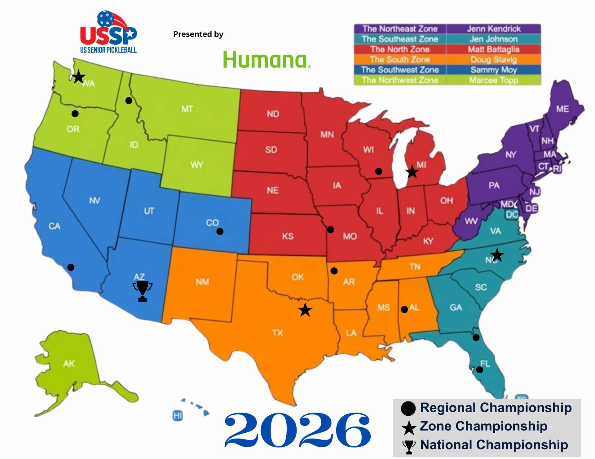 USSP 2026 Zone Map