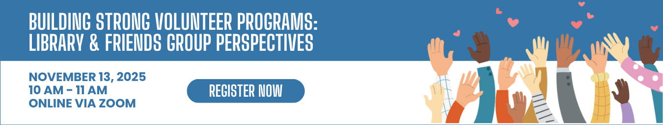 Building Strong Volunteer Programs. November 13, 2025. 10 am - 11 am.