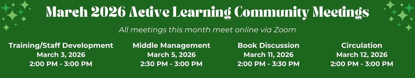 March 2026 Active Learning Communities