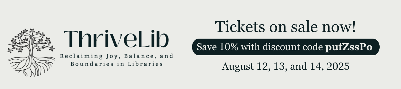 ThriveLib, August 12-14, 2025. Save 10% now with code pufZZssPo