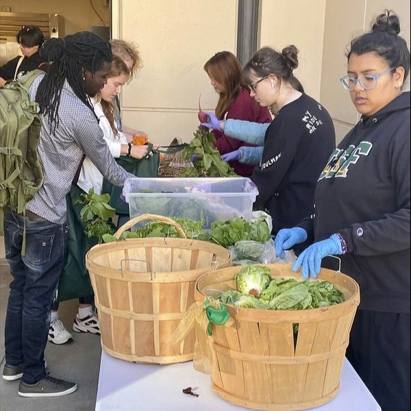 Photo: Students at the University of San Francisco food pantry in December 2023. Photo by Flickr user David Silver; used via CC license