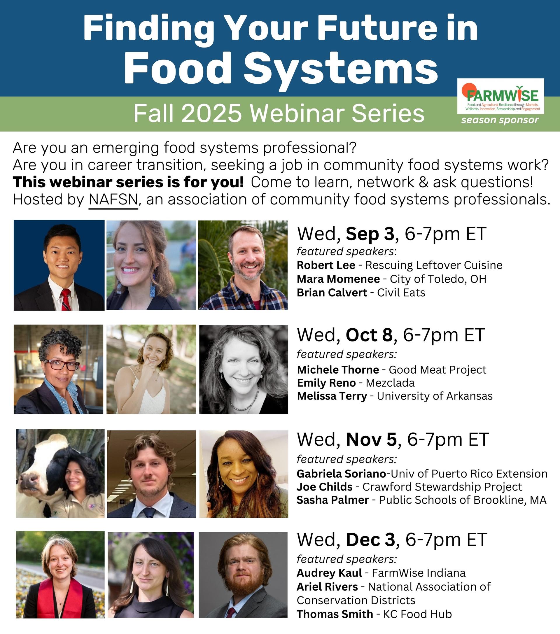 NAFSN Events: FInding Your Future in Food Systems