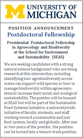 U of Michigan Postdoc Fellowship ad