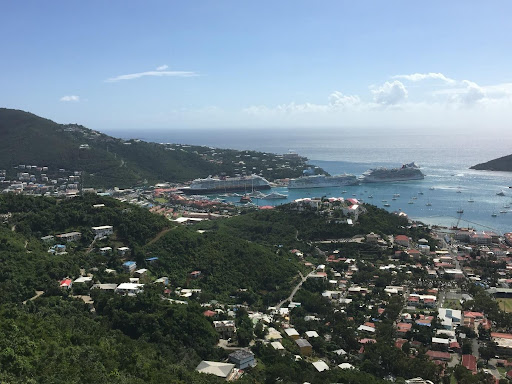 Cruise ships docked in the Port of Charlotte Amalie, St. Thomas, U.S. Virgin Islands. Photo provided by author Joshua Gruver.