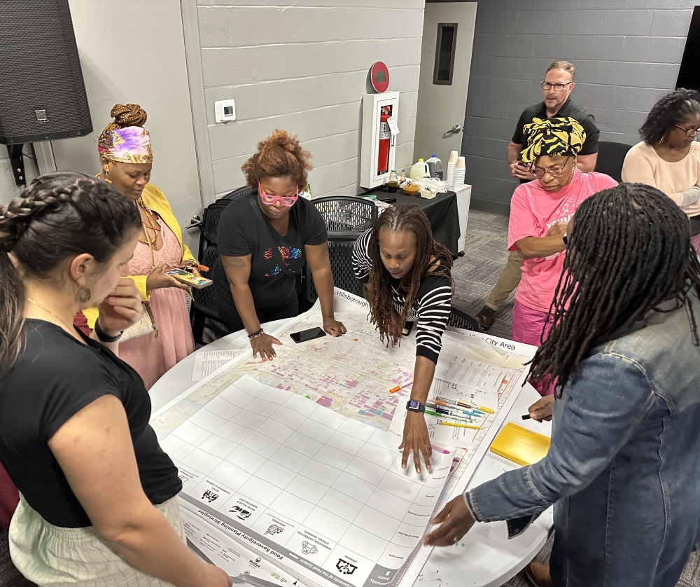Participants at an asset-mapping workshop at the Dream Center in Tampa, Florida; photo provided by the authors. 