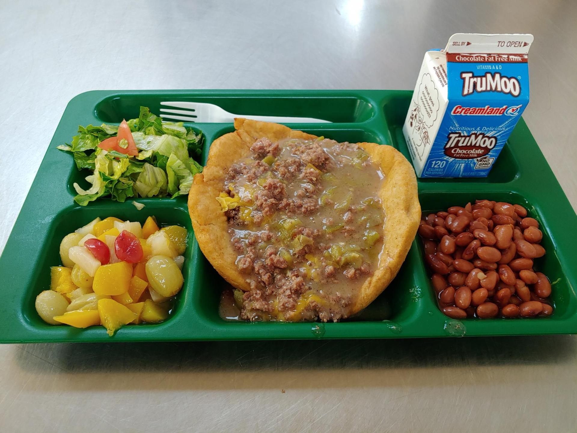 Mora Independent School District meal features local meat sourced through the New Mexico Grown Meat Pilot Program.
