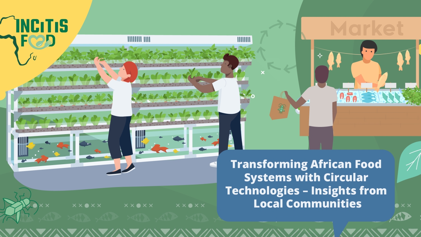 Image of the Integrated and Circular Technologies for Sustainable city region FOOD Systems in Africa (INCiTiS-FOOD) project, ''Transforming African Food Systems with Circular Technologies — Insights from Local Communities.''