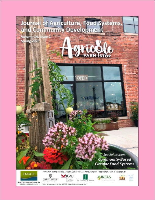 Cover of the spring 2025 issue, with a photo of the Agricole Farm Stop in Michigan, USA.