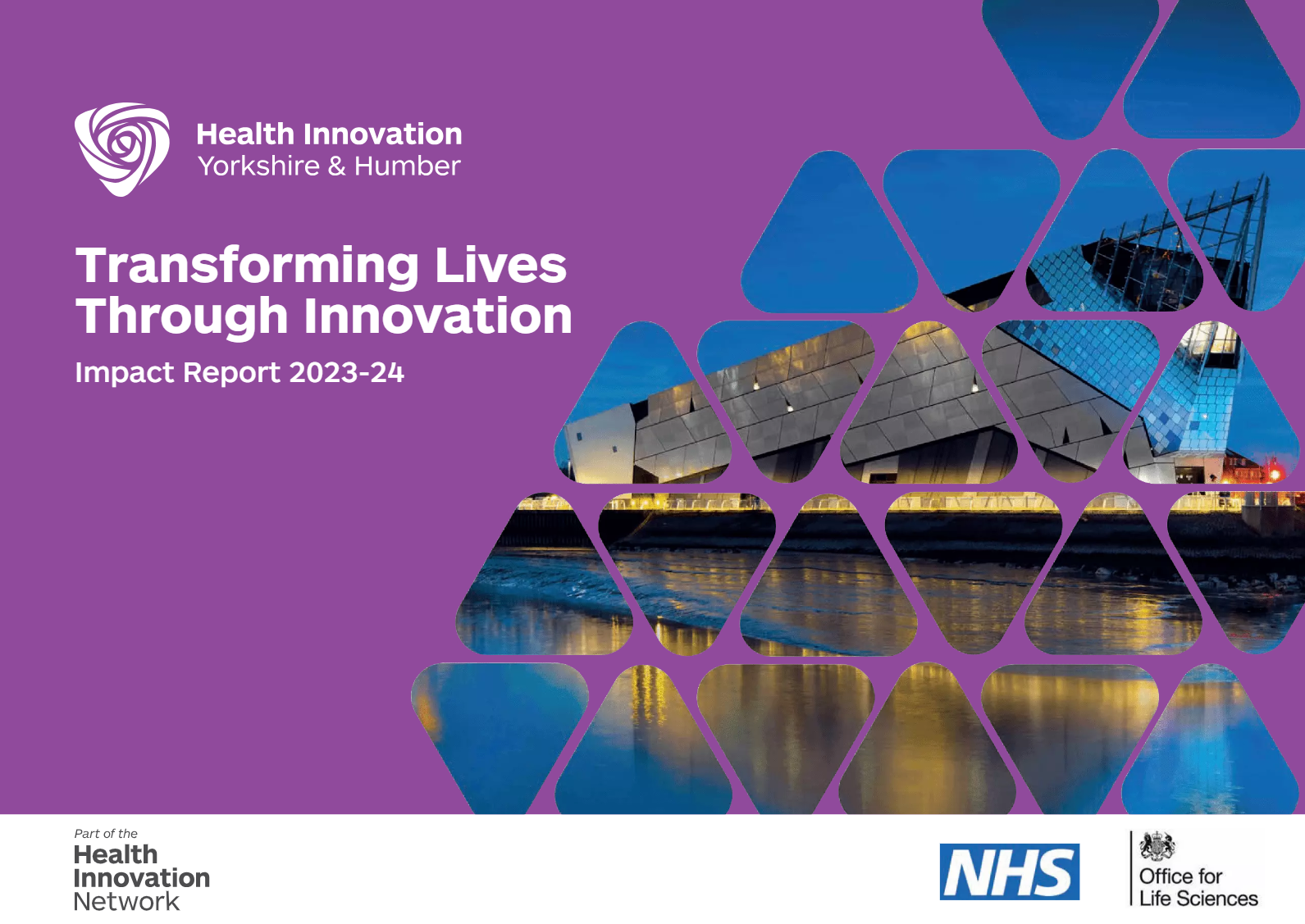 Transforming lives through innovation report front cover