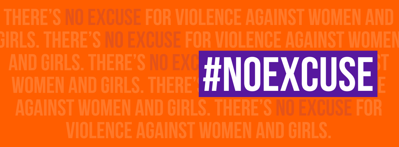 image with the hashtag ''#noexcuse''