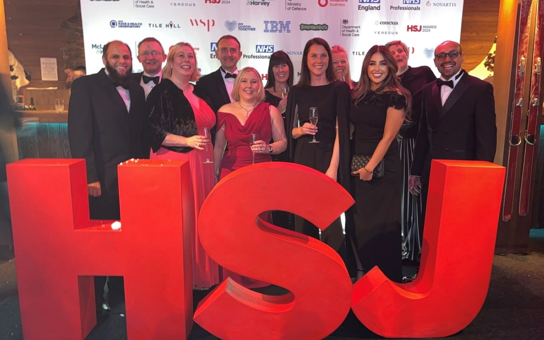 Image of staff at the HSJ awards