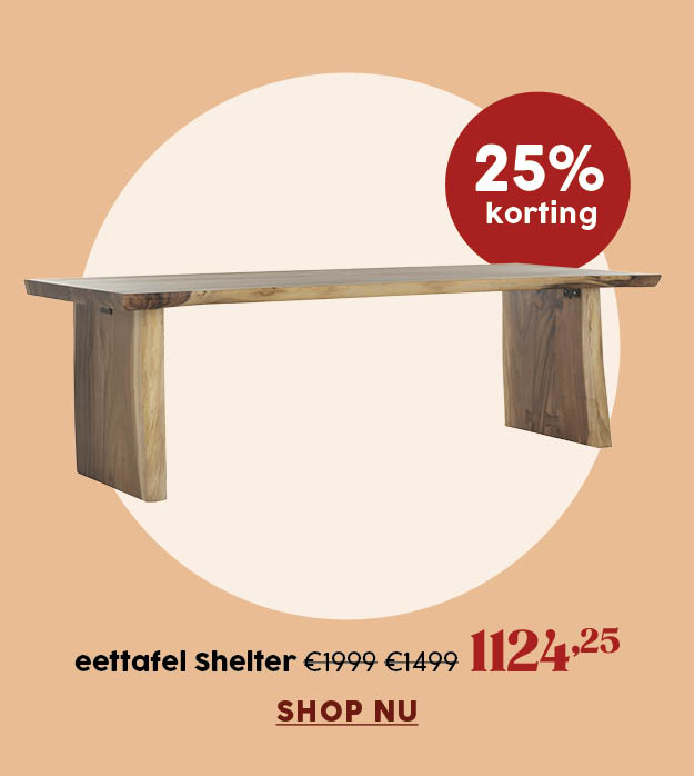 eettafel Shelter
