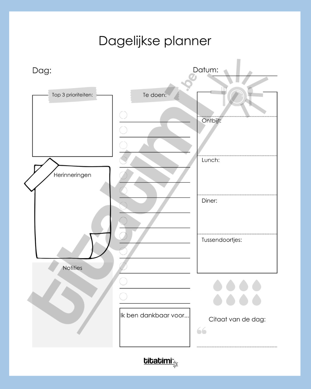 dagplanner gratis