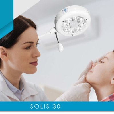 Famed onderzoekslamp  8 x LED!