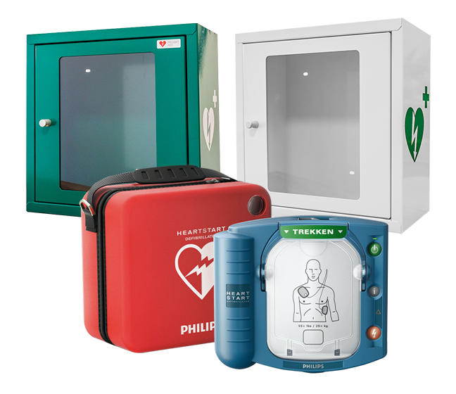 Philips HeartStart HS1 AED   5% korting met gratis tas en alarmkast