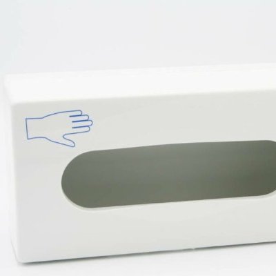 Handschoen dispenser kunststof wit