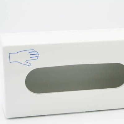 Handschoen dispenser kunststof wit
