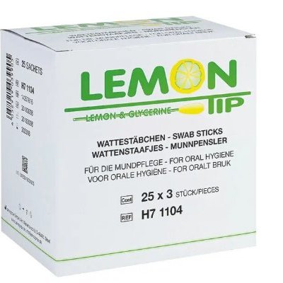Lemon Tip Mondverfrissende wattenstaafjes - 3 x 25 stuks