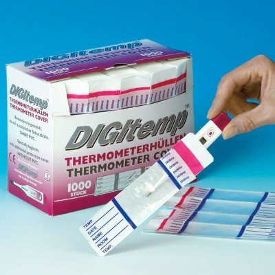Thermometerhoesjes 1000st met glijmiddel