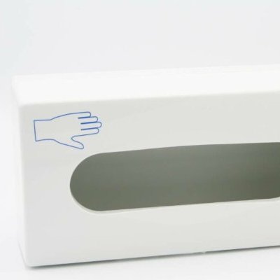 Handschoen dispenser kunststof wit