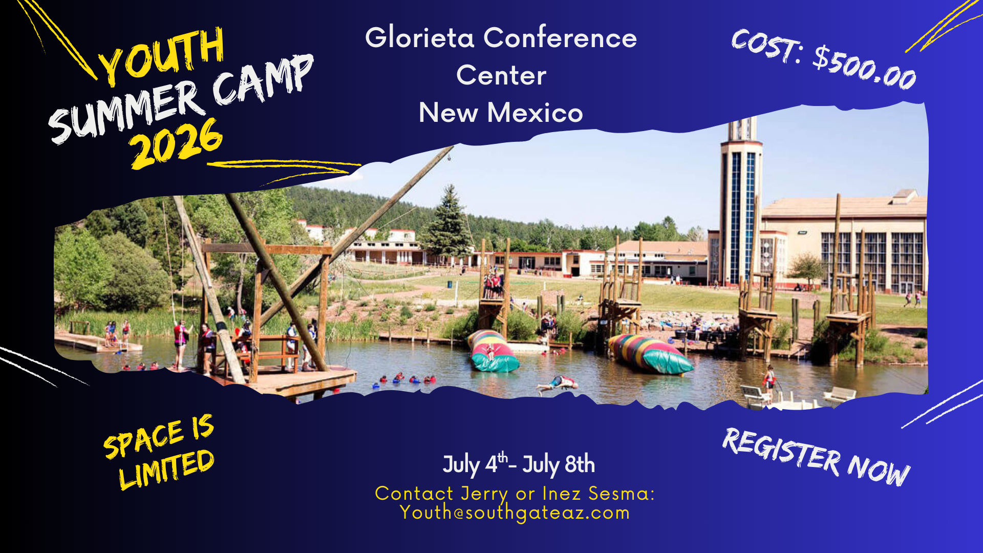 Youth Summer Camp: July 4 - 8, 2026