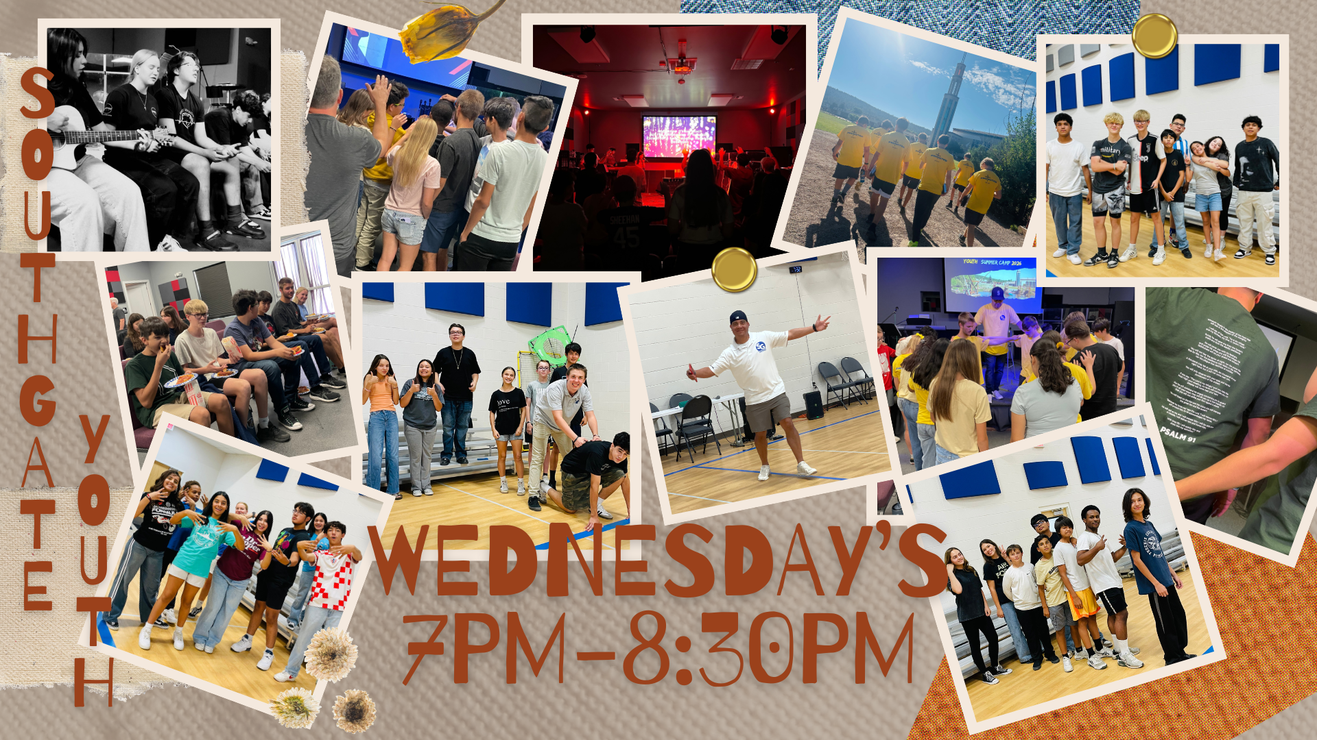 Youth Group Meets Wednesday Nights at 7 p.m.
