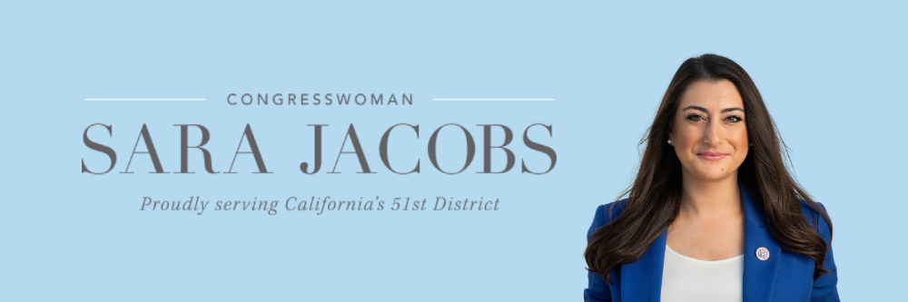 Rep. Sara Jacobs banner