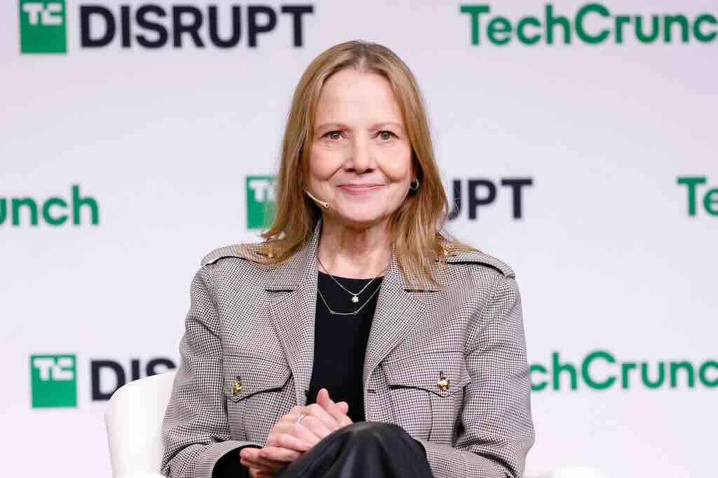 Mary Barra on Disrupt stage