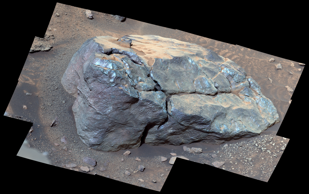 'Observation Rock' taken by the Mastcam-Z instrument on NASA's Perseverance rover near Curtis Ridge.