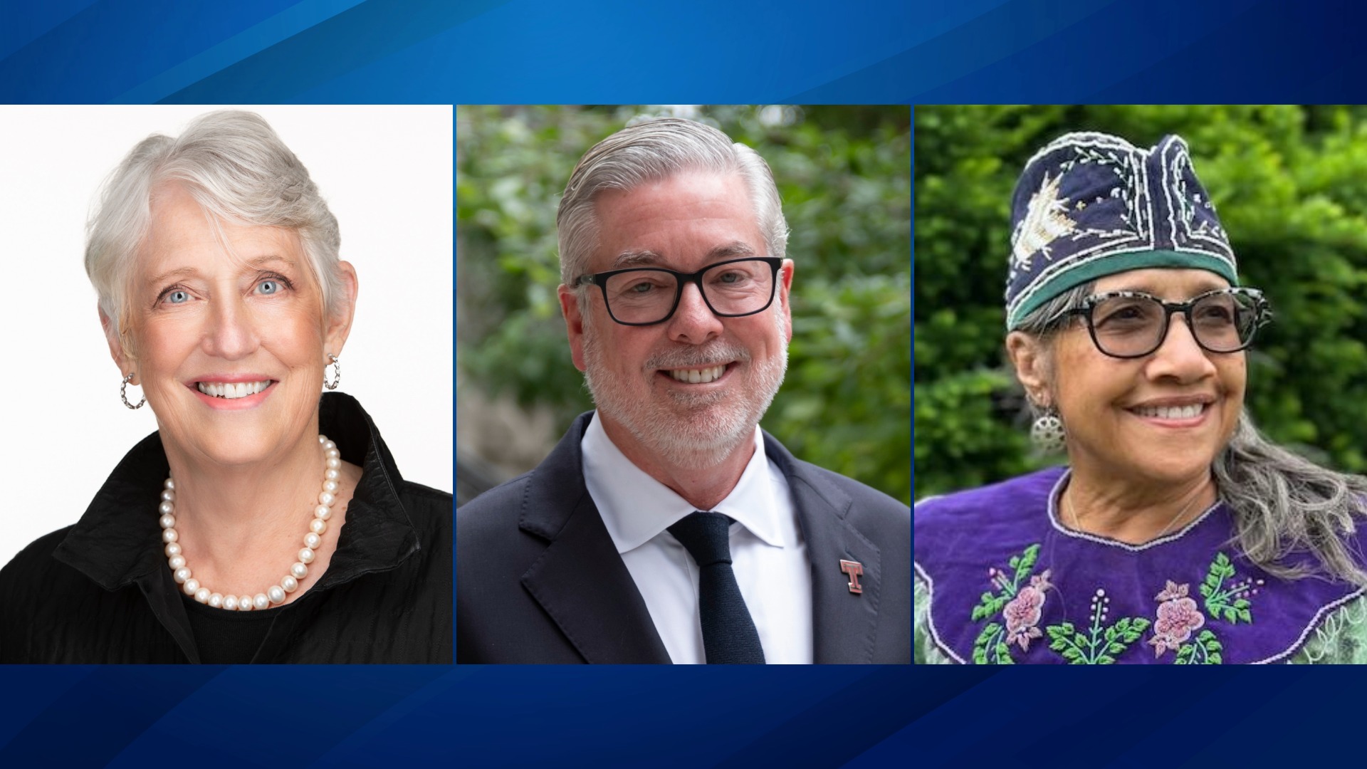 Susan Eckert, John Fry, and MaryAnn Robins