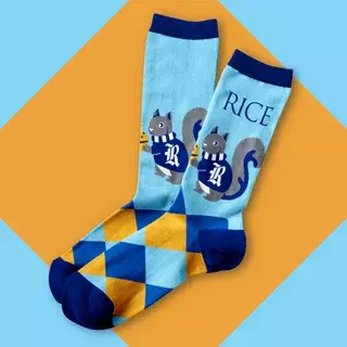 Give back, get socks, show your Rice pride!