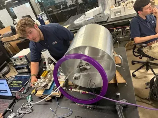 From Rice to orbit: Student engineers build safer, low-cost satellite thruster