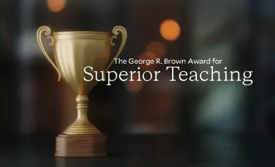 Faculty recognized with George R. Brown Award for Superior Teaching