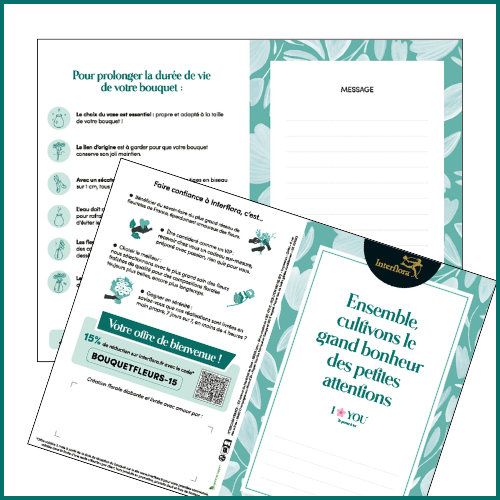 Carte message Interflora