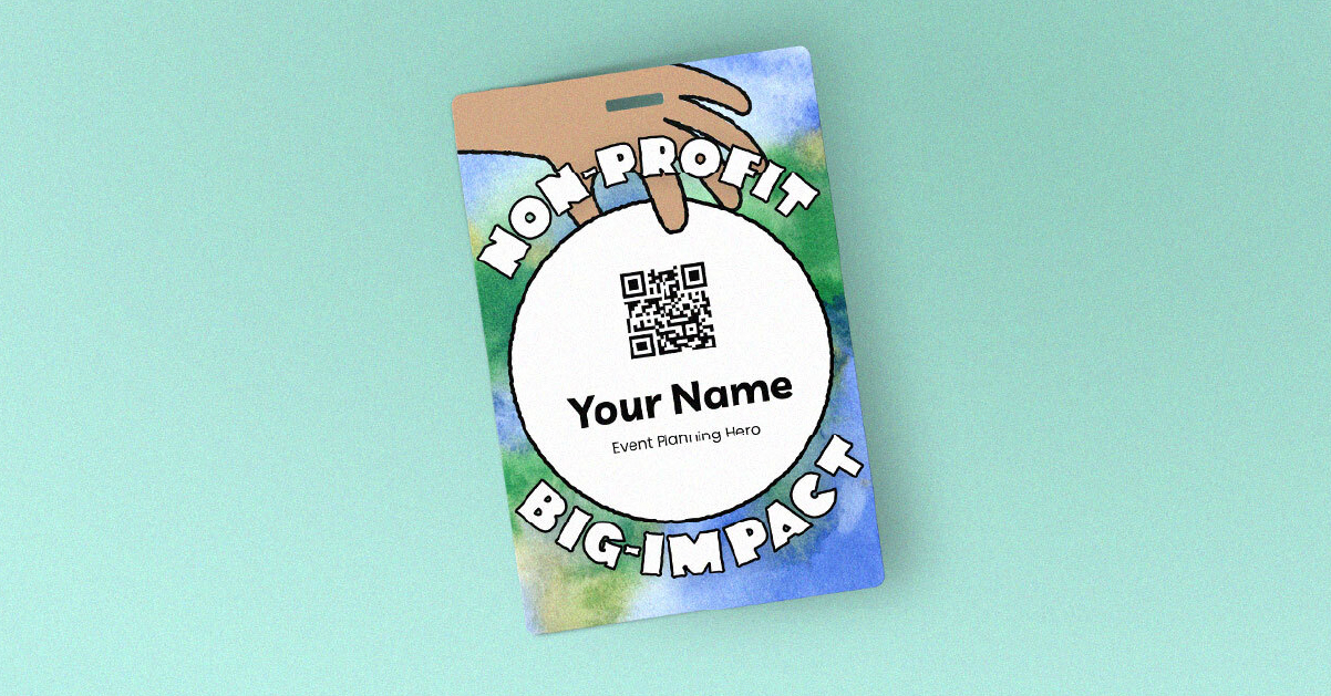 Custom Event Badges, conference lanyards, and badge sleeves for corporate conferences, promotional events, and trade shows  within the non-profit industry.