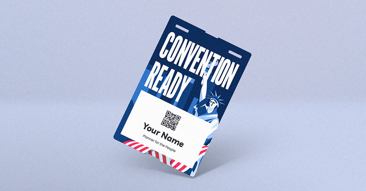 Custom Event Badges, conference lanyards, and badge sleeves for corporate conferences, promotional events, and trade shows within the government and public sector.