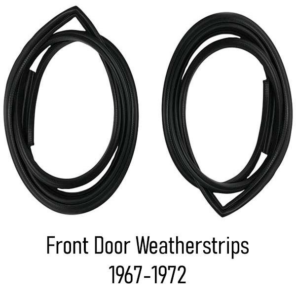 70-3881-72 Front Door Weatherstrips - Push-On Style